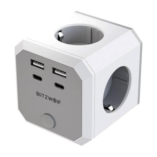 Multiprise BlitzWolf BW-EC2 8 prises 4xAC 2 USB-A 2 USB-C avec protection