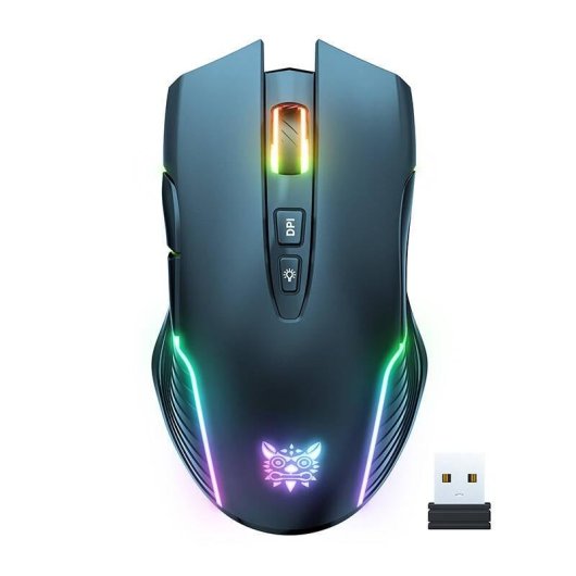Ratón ONIKUMA CW905 Wireless 3600 DPI RGB Negro 7 Botones Gaming