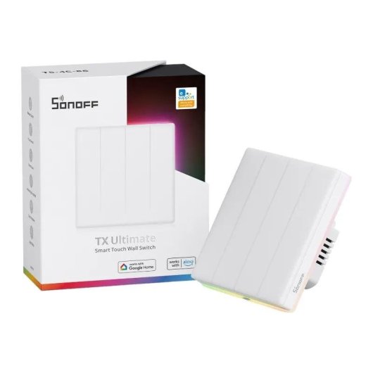 Interruptor Inteligente Sonoff TX T5 4C WiFi Compatible Alexa Google Home