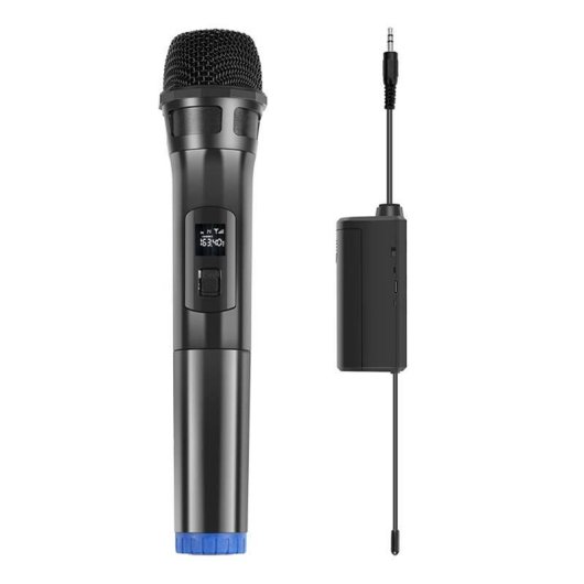 Microphone Puluz PU628B sans fil UHF cardioïde avec récepteur 3,5 mm