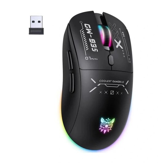 Ratón ONIKUMA CW953 Gaming Wireless Bluetooth RGB 12800 DPI Nero