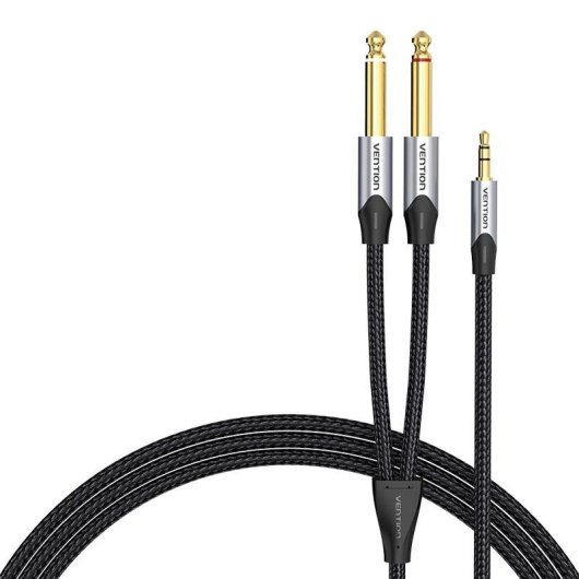 Cabo de Áudio Vention BARHL 10 m Mini Jack 3.5mm a 2x Jack 6.35mm