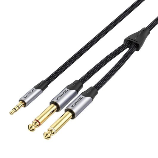 Cabo de Áudio Vention BARHL 10 m Mini Jack 3.5mm a 2x Jack 6.35mm