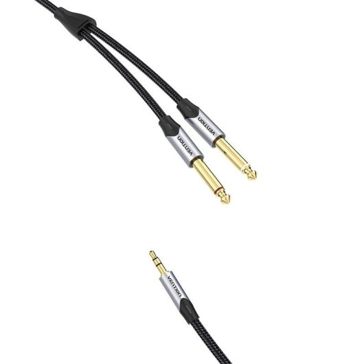 Cabo de Áudio Vention BARHL 10 m Mini Jack 3.5mm a 2x Jack 6.35mm