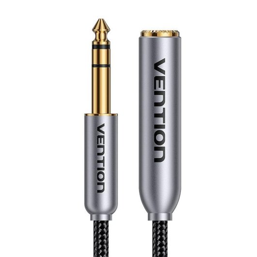 Cabo de áudio Vention BCXHH 6.35mm macho para fêmea 2m
