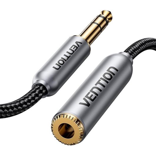 Cabo de áudio Vention BCXHH 6.35mm macho para fêmea 2m