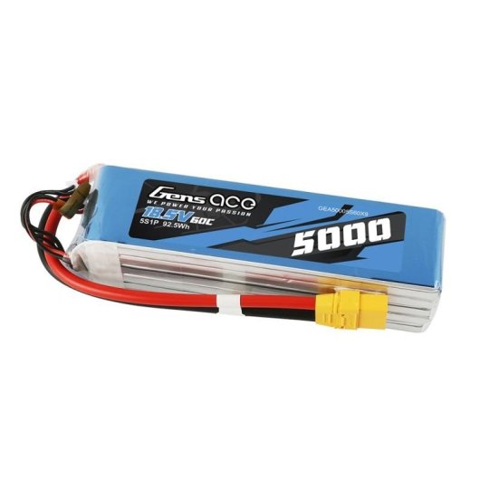 Batterie Gens Ace GEA50005S60X9 5000mAh 5S1P 18.5V 60C LiPo XT90