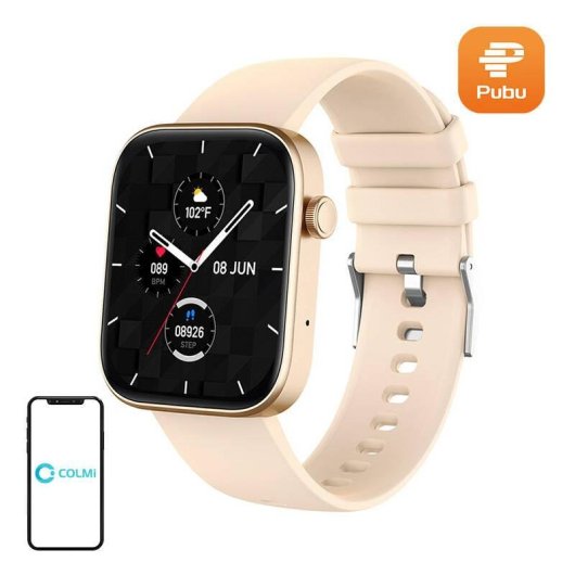 COLMi P71 Bluetooth 1,9" Or Montre Unique IP68 SpO2 Cardiofréquencemètre