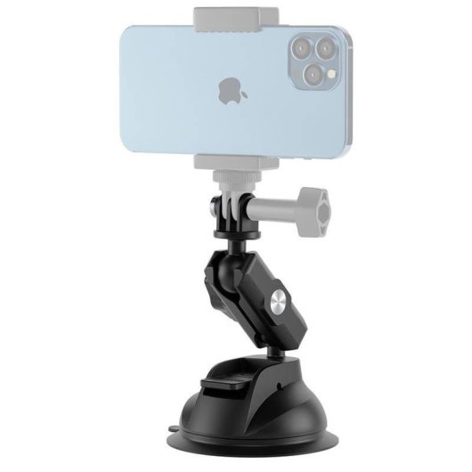 Supporto a Ventosa Universale Telesin TE-SUC-012 per Telefoni e Action Cam