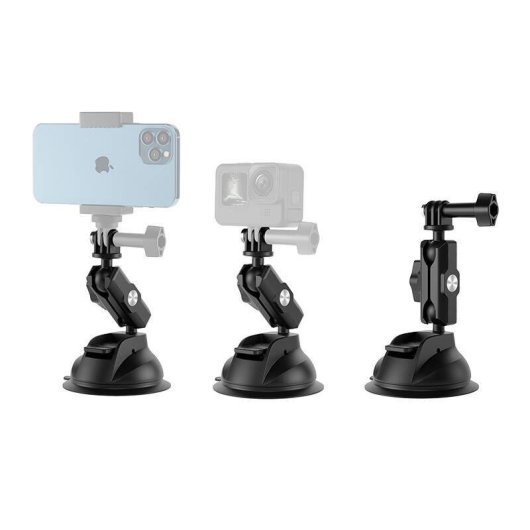 Supporto a Ventosa Universale Telesin TE-SUC-012 per Telefoni e Action Cam
