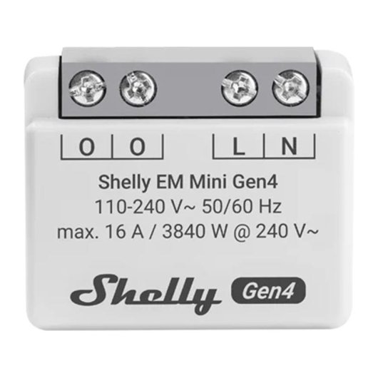 Medidor de energía Shelly EM Mini Gen4 WiFi/Matter