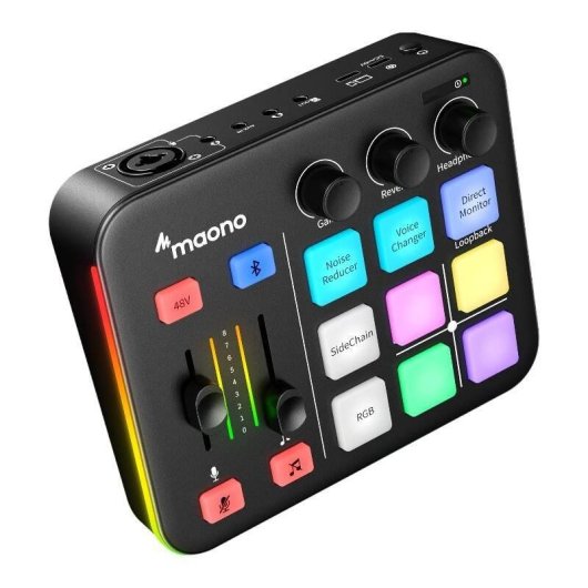 Tarjeta de Sonido Maono G1 Neo Negro Bluetooth 4.2 RGB
