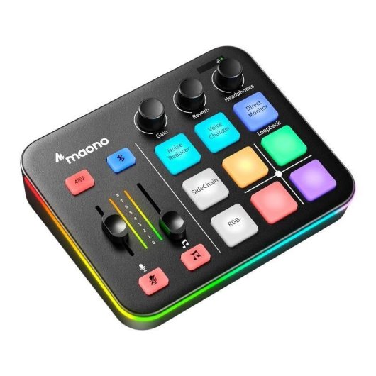 Tarjeta de Sonido Maono G1 Neo Negro Bluetooth 4.2 RGB