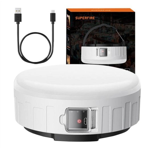 Linterna camping Superfire T25 400 lm USB 3 modos