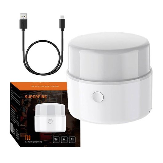 Lámpara camping Superfire T20 180 lúmenes USB