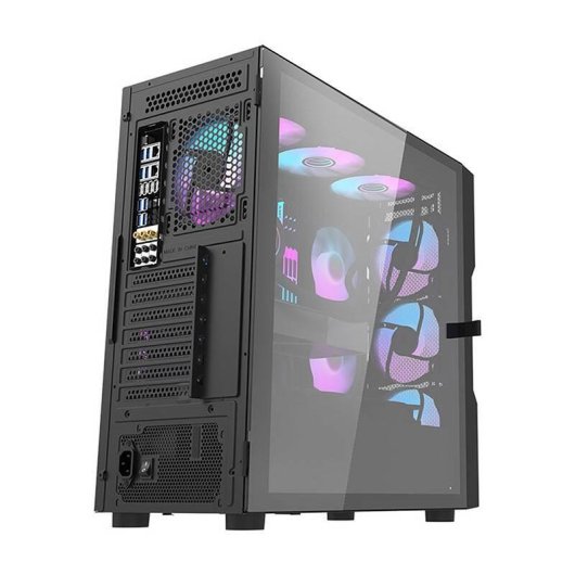 Caja PC Darkflash DK431 Mesh Negra + 4 Ventiladores ARGB