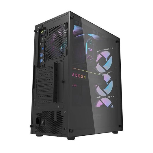 Caja PC Darkflash DK352 Plus + 4 ventiladores ARGB negra