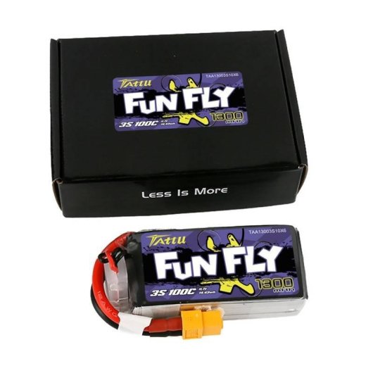 Batteria Tattu Funfly 1300mAh 11.1V 100C 3S1P LiPo