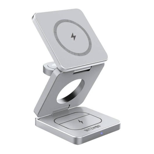 Carregador Sem Fios BlitzWolf BW-IW30 3 em 1 Carga Rápida USB-C