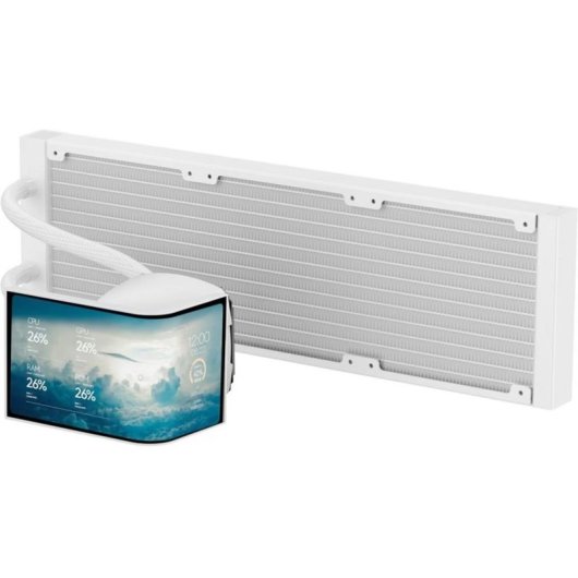 Refrigeración Líquida Krux HydroArc 360 White 360mm 3 Ventilatoren ARGB