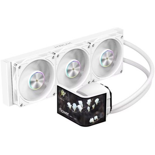 Refrigeración Líquida Krux HydroArc 360 White 360mm 3 Ventilatoren ARGB