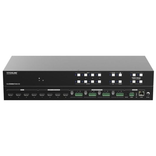 Matrice di commutazione HDMI 2.0 4x4 Vivolink VLHDMIMAT4X4-V2 4K 18 Gbit/s