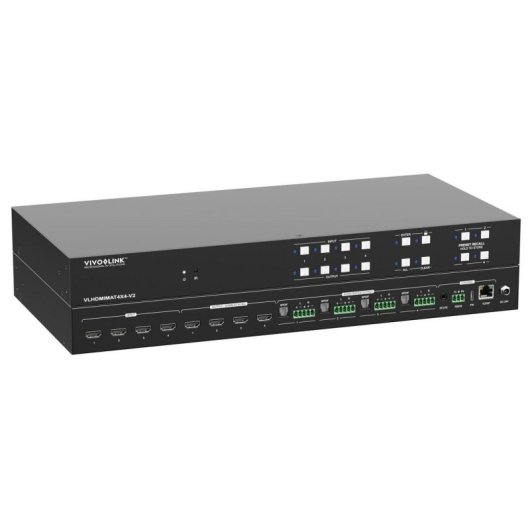 Matrice di commutazione HDMI 2.0 4x4 Vivolink VLHDMIMAT4X4-V2 4K 18 Gbit/s