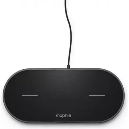 Cargador Inalámbrico Doble mophie Universal 2x10W Qi USB-A