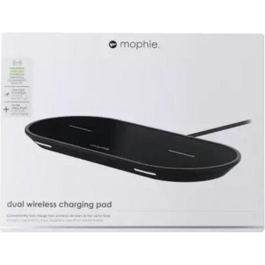 Cargador Inalámbrico Doble mophie Universal 2x10W Qi USB-A