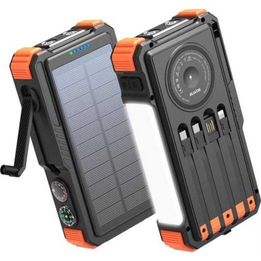 Batteria Esterna Solar Extralink 20000mAh 20W Lampada LED Dynamo