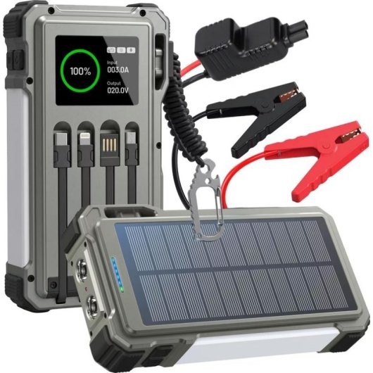 Solar-Powerbank Extralink 12000mAh 1500A LED-Lampe