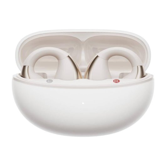 Auriculares QCY Crossky Clip C30 inalámbricos Bluetooth 5.4 deportivos blancos