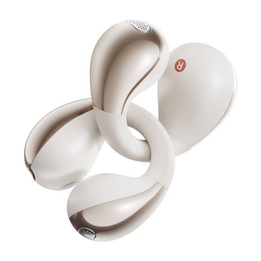 Auriculares QCY Crossky Clip C30 inalámbricos Bluetooth 5.4 deportivos blancos