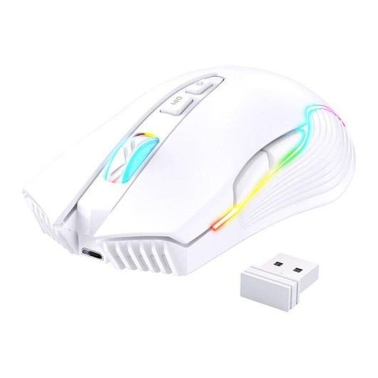 Maus ONIKUMA CW905 Wireless Gaming 3600 DPI Weiß RGB 7 Tasten
