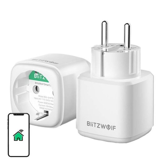 Enchufe Inteligente Blitzwolf BW-SHP15 ZigBee Control por Voz y Consumo