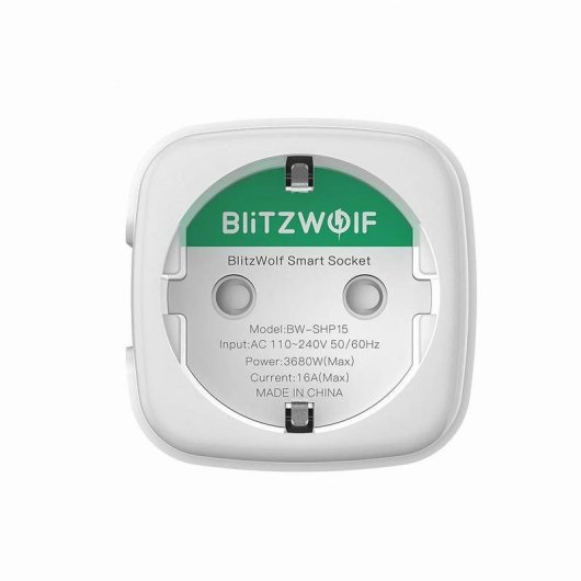 Enchufe Inteligente Blitzwolf BW-SHP15 ZigBee Control por Voz y Consumo