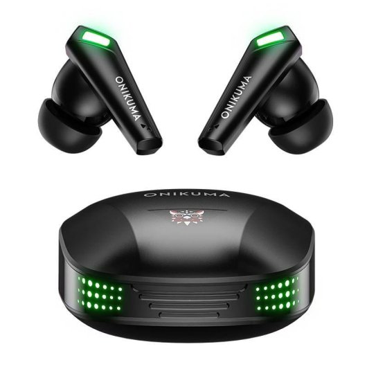 Auriculares ONIKUMA T308 sem fios Bluetooth TWS com Cancelamento de Ruído Preto