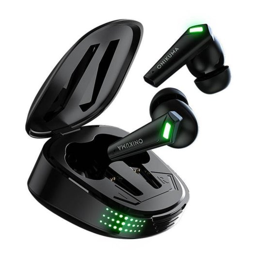 Auriculares ONIKUMA T308 sem fios Bluetooth TWS com Cancelamento de Ruído Preto