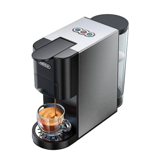 Kapselmaschine HiBREW H3A 1L 19 Bar 1450W 4 in 1 mit Iced Coffee Funktion