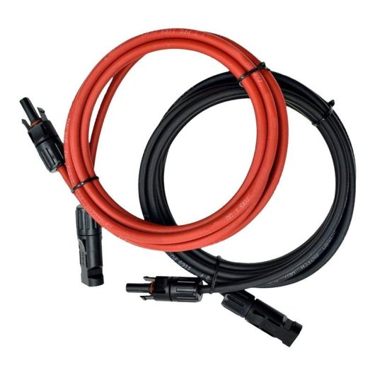 Cable Extensión Solar ECOFLOW MC4 2 m Set 2 Unidades Alta Durabilidad