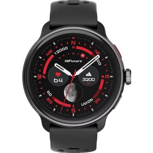 HiFuture VELA Bluetooth GPS NFC 1,43" Preto Alumínio Tamanho Único IP68 Cardiofrequencímetro