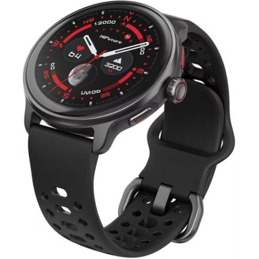 HiFuture VELA Bluetooth GPS NFC 1,43" Preto Alumínio Tamanho Único IP68 Cardiofrequencímetro
