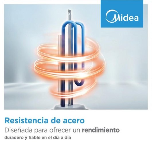 Termo eléctrico Midea 50L 1500W instalación mural vertical u horizontal