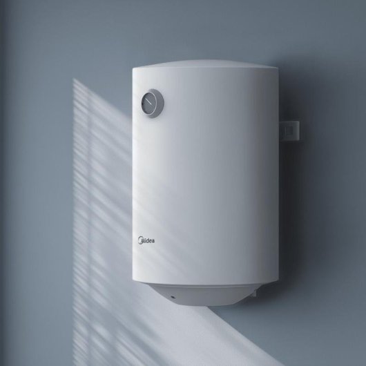 Termo eléctrico Midea 50L 1500W instalación mural vertical u horizontal