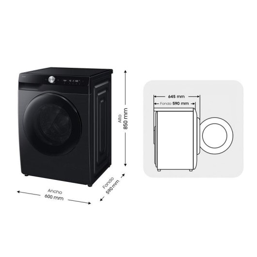 Lavasecadora Samsung 9kg A/D WD90HG6U94BBU3 con AI e autodosaggio