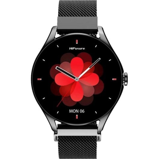 HiFuture Aura 2 Bluetooth GPS NFC 1,32" Preto Tamanho Único IP68 SpO2 Cardiofrequencímetro