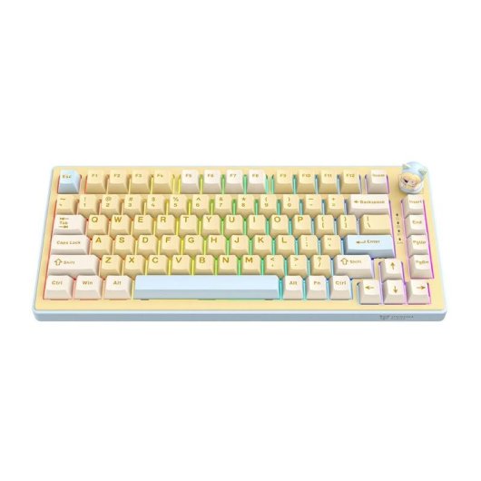 Teclado ONIKUMA MT707 mecánico Hot-Swappable RGB con batería y dial multimedia