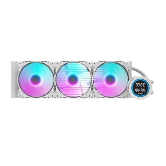 Refrigeración líquida darkFlash DN-D360 360 mm LCD 3 ventiladores ARGB cobre