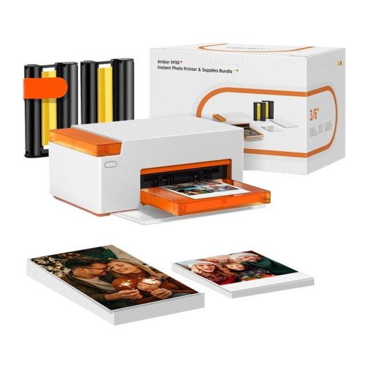 Imprimante Photo Portable Bluetooth Liene Amber M110 avec double bac et application