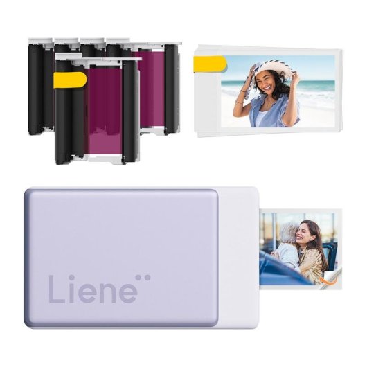 Imprimante Sublimation Bluetooth Liene Pearl N200 Pro portable adhésive violette